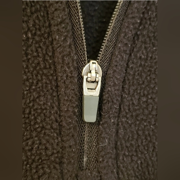 LANDS END WOMEN'S FLEECE 1/4 ZIP PULL OVER JACKET POLARTEC BLACK SIZE SMALL 6-8 - Picture 8 of 10